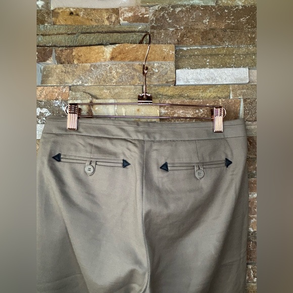 Kenar khaki slacks with faux leather pocket detail size 2 w-32 - Picture 5 of 6